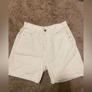 High waisted vintage white shorts size Medium